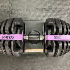 （紫）可変式ダンベル 24kg 1個 ダイヤル式