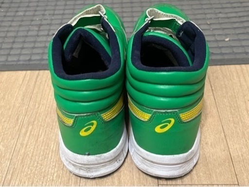 【希少な緑色‼️】asics(アシックス)27cm安全靴【数回のみ使用】