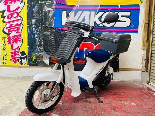 【実動】スズキ スーパーモレ FA14B 6.8馬力 バッテリー新品 スクリーン・BOX付 実走行8310km 配送可 千葉県木更津市〜