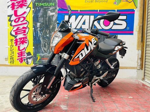 【美車】KTM DUKE200 '13 JUC 実走行8300km 配送可 千葉県木更津市から