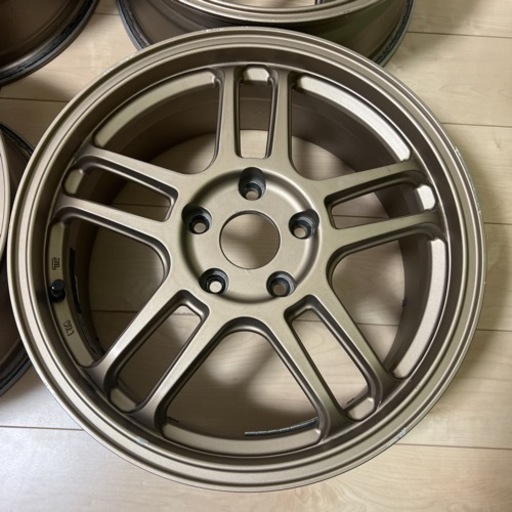 17インチ ホイール R-racing 114.3 7J +48 5穴 4本 ブロンズ 【公式通販】