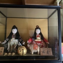 日本人形 ガラスケース付き ひな人形