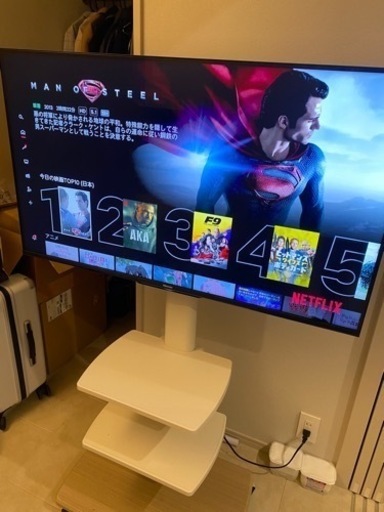 中古美品☆ ハイセンス43型4k液晶テレビとスタンド