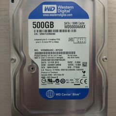 ジャンク HDD 500GB 銀行振り込み可、配送可