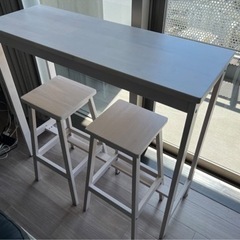 【ネット決済】テーブル、チェア×2