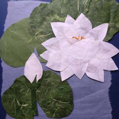 [紙遊び]　水蓮　蓮を和紙で作る - 京都市