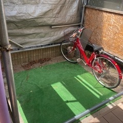 自転車・バイク小屋　屋根付き小屋