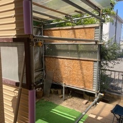 自転車・バイク小屋　屋根付き小屋