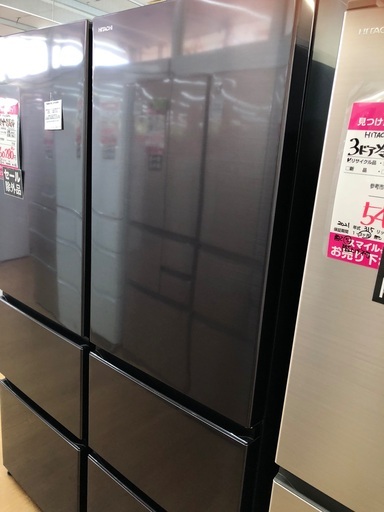 【店頭受け渡し】（102）HITACHI  R-V38NV  3ドア冷凍冷蔵庫　2021年式　中古品