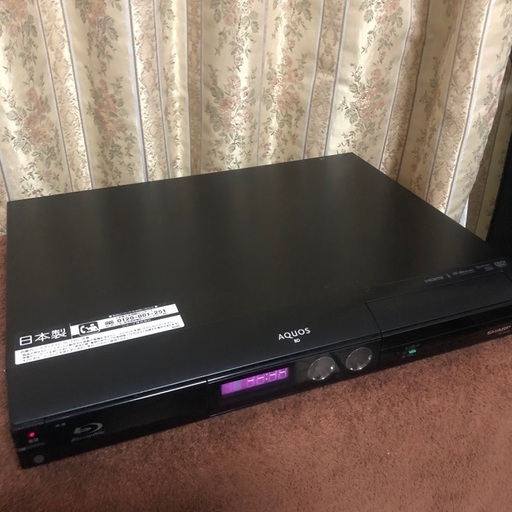 リモコン無し】2008年製 シャープ ブルーレイディスクレコーダー「BD