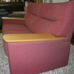 R098 高級 KARIMOKU CHITANO カリモクチターノ2.5P布ソファ、幅171cm 美品