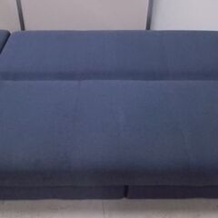 ニトリ ソファベッド 布 ネイビー系 マルチファンクショナル3 SOFABED