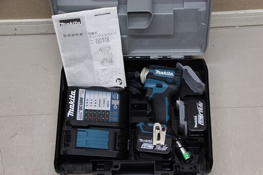 makita マキタ 14.4V 充電式インパクトドライバ TD161DGX AR 6.0Ah バッテリー2個 (D4814tsxY)