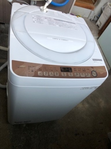 SHARP 洗濯機7kg 乾燥機能: 3kg 2020年