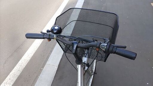 27インチ 6段変速 シティサイクル シルバー カゴ付 自転車☆ 札幌市 豊平区
