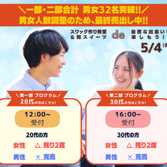 ＼32名突破・20代~30代・婚活よりも自然な出会い!!／スワッ...