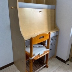 学習机（ライティングデスク）、椅子