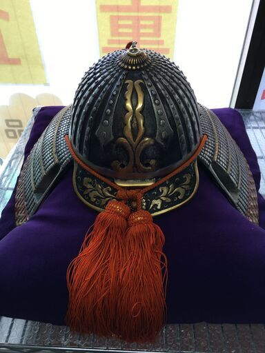 飾り兜 幅50cm奥行40cm高さ27cm 説明欄必読