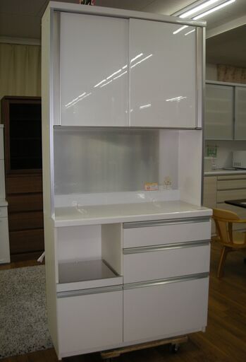 R324 高級 PAMOUNA キッチンボード、食器棚、幅100cm 美品