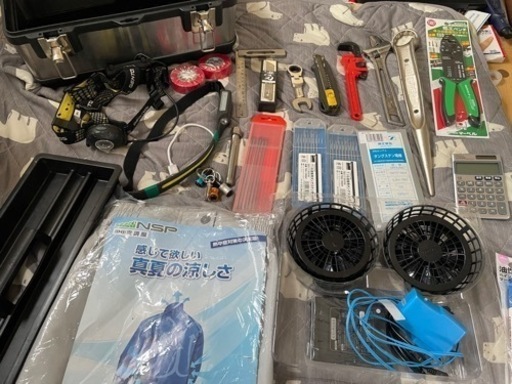 工具箱　空調服　モンキー　工具セット腰道具