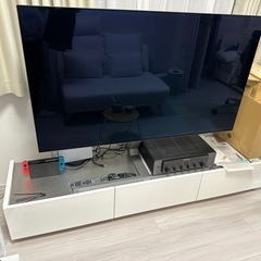 【ネット決済】LOWYA 国産　ホワイト　TVボード　