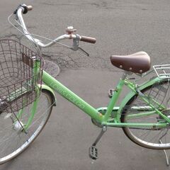 24インチ自転車】美品❗️LEDオートライト付 変速なし 前カゴ新品 