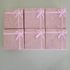 ブレスレット用箱 (ピンク6個セット)
