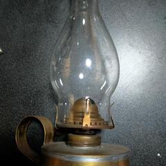 アンティーク灯油ランプ　レトロ　ビンテージ