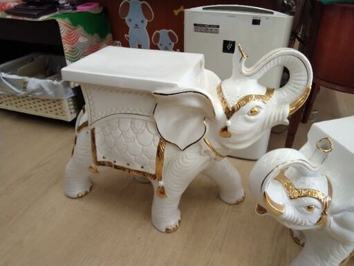高級 イタリア製 花台 チェスト 像  飾り台 ゾウ  15000～20000円