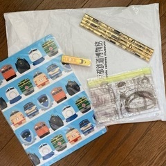 京都鉄道博物館　下敷き、鉛筆、消しゴム、ポーチ
