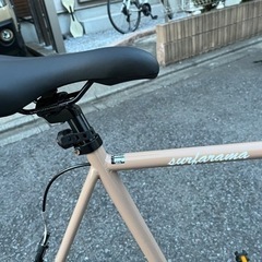 新品 ミニベロ自転車 アニマート サーファラマ 20インチ 7段変速 ベージュ