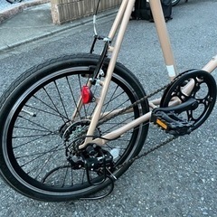 新品 ミニベロ自転車 アニマート サーファラマ 20インチ 7段変速 ベージュ