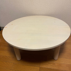 ローテーブル 円形70cm 白