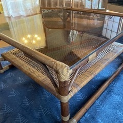 アンティーク籐テーブル