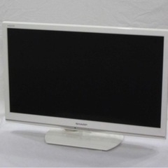 SHARP薄型ホワイトテレビ