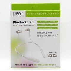 【新品・未開封】LAZOS ネックバンド型ワイヤレスイヤホン　L...