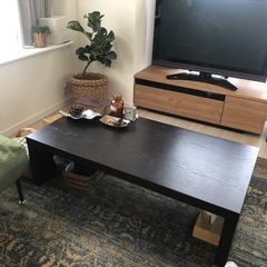 ローテーブル、コーヒーテーブル、黒