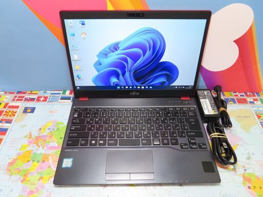 JC0487 富士通 LIFEBOOK U937/R SIM ノートパソコン 良品 office2019 レッド色