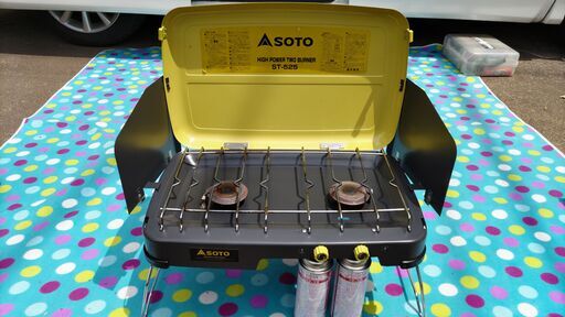 【ツーバーナー】SOTO ハイパワー ツーバーナー ST-525(専用ケース付き)