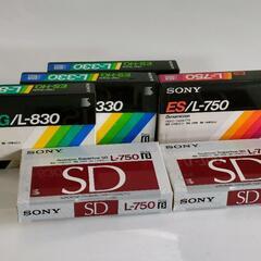 SONY ベータービデオテープ色々6本 新品