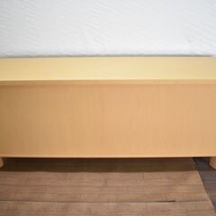 ≪yj647ジ≫天童木工 カウンターキャビネット/テーブルキャビネット 4ドア 木製 ナチュラルブラウン T-8057MP-NT? インテリア/家具 50416-04