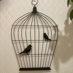 壁飾り　鳥籠