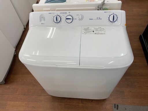 二層式洗濯機　2021年製　No.7978　ハイアール　5.5kg　JW-W55E　【リサイクルショップどりーむ天保山店】