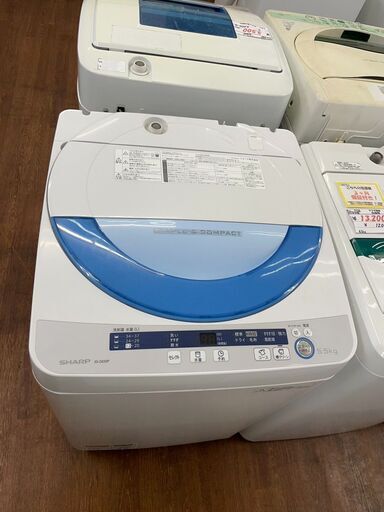 洗濯機　No.7730　シャープ　ES-GE55P　5.5kg　シャープ　2015年製　【リサイクルショップどりーむ天保山店】