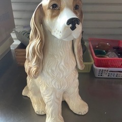アメリカンコッカースパニエル　犬　置物　陶器？イタリア製