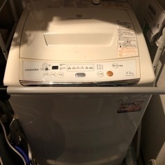 TOSHIBA 洗濯機　4.2kg