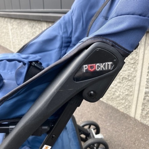 グッドベビー ポキット B型ベビーカー ネイビー＆ミッキーマウス