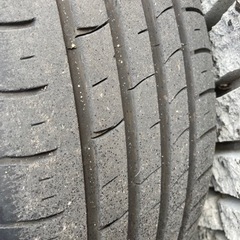 エンケイホイール4本セット、タイヤとロックナット付き