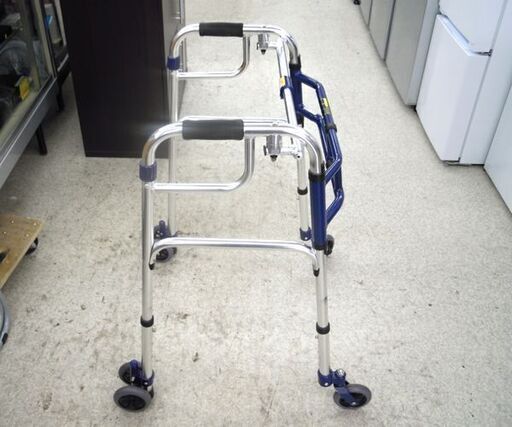 伸縮歩行器 SLIDE FIT Excellent Walk 優羽 キャスタータイプ リハビリ用品 介護用品 耐荷重100㎏ ☆ 札幌市 北区 屯田
