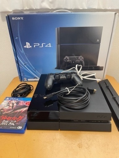 プレステ4   箱付き　ソフト1本　新品HDMIケーブル付